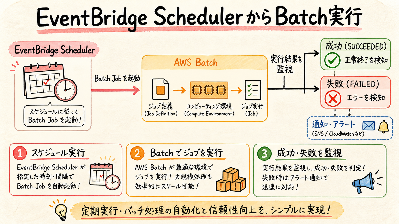 Compute environmentは実行場所を用意するの図解