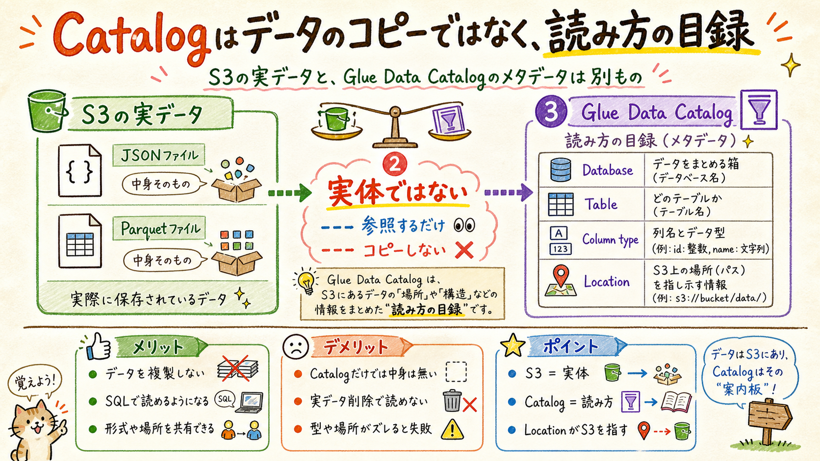Catalogはデータのコピーではなく、読み方の目録である。