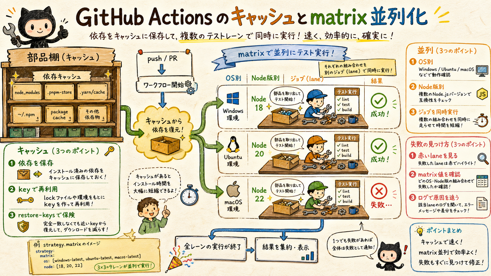 cacheとmatrixは「速くする」ための二本柱
