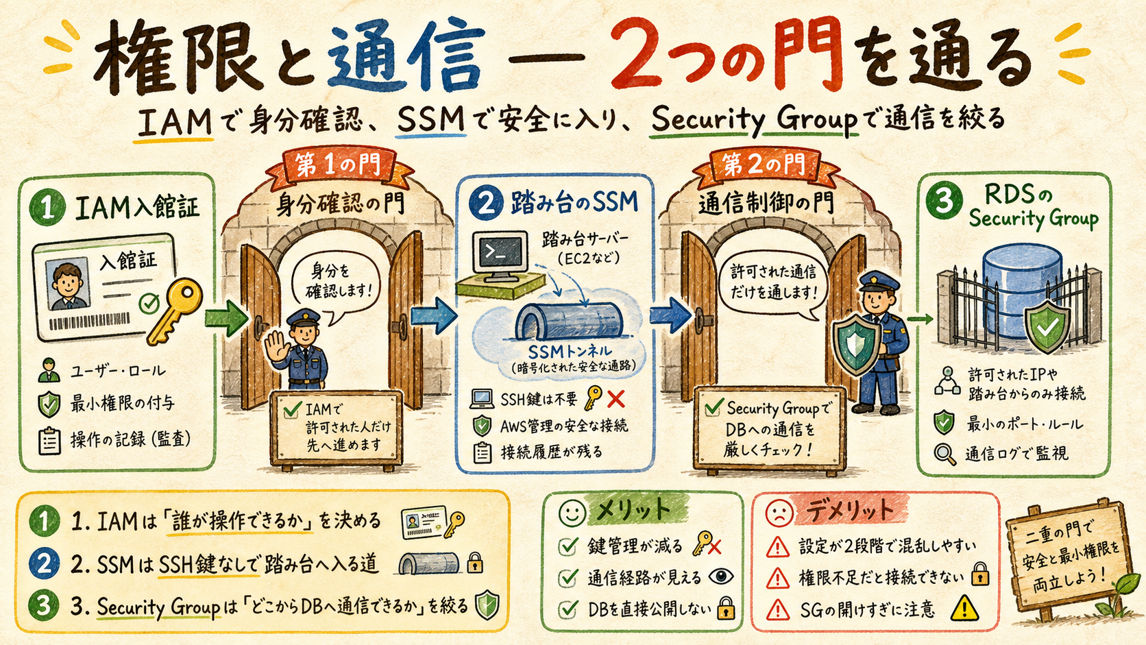 IAMとSecurity Groupの図