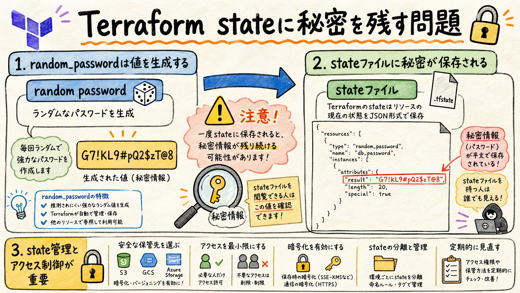 stateに残る秘密のリスク