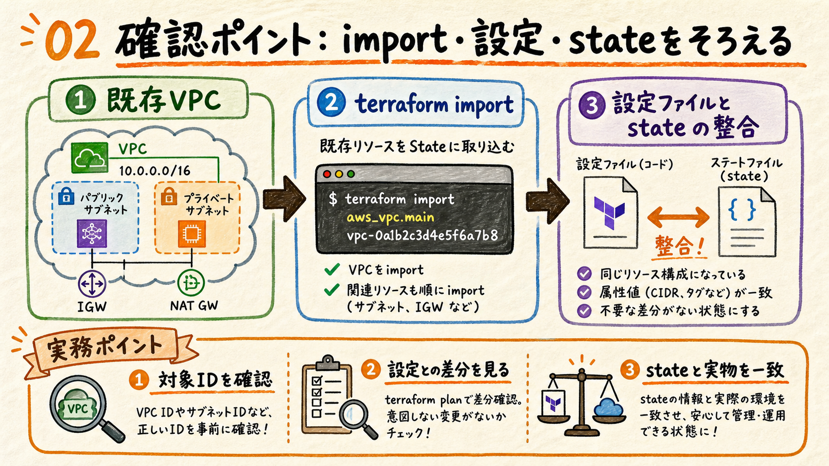 安全な取り込み順