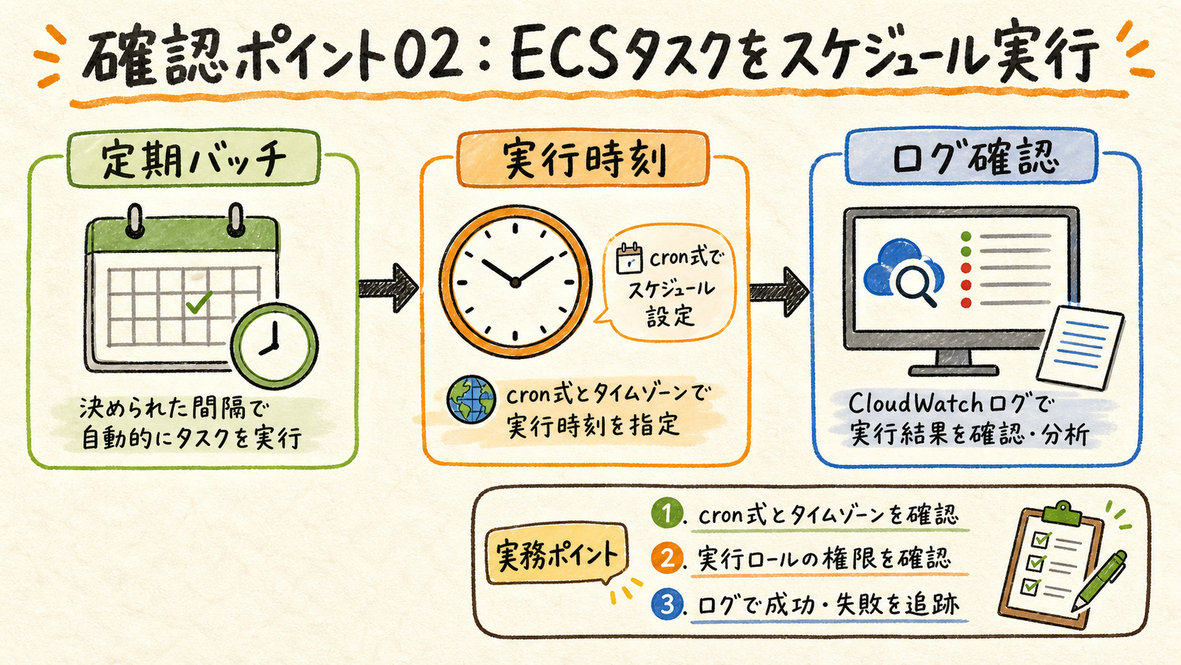 実行時刻を定義する